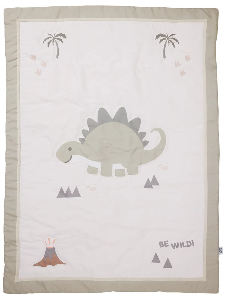 Κουβερλί Microfiber Κούνιας 110x150εκ. Fun 4937 Μπεζ-Λαδί Das Baby