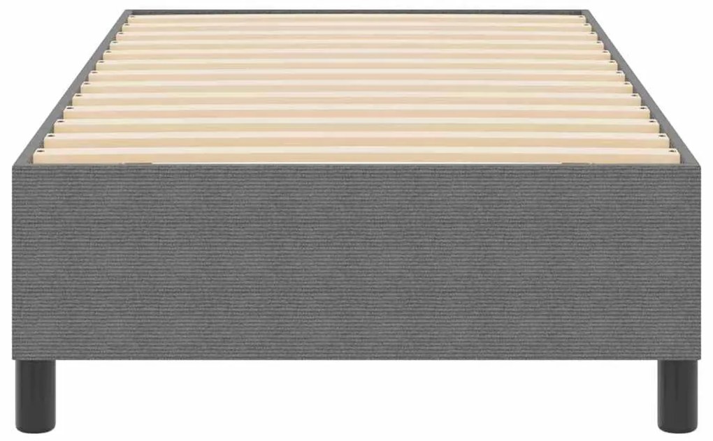 vidaXL Κρεβάτι με ελατήρια Ανοιχτό γκρι 90 x 190 cm Βελούδο