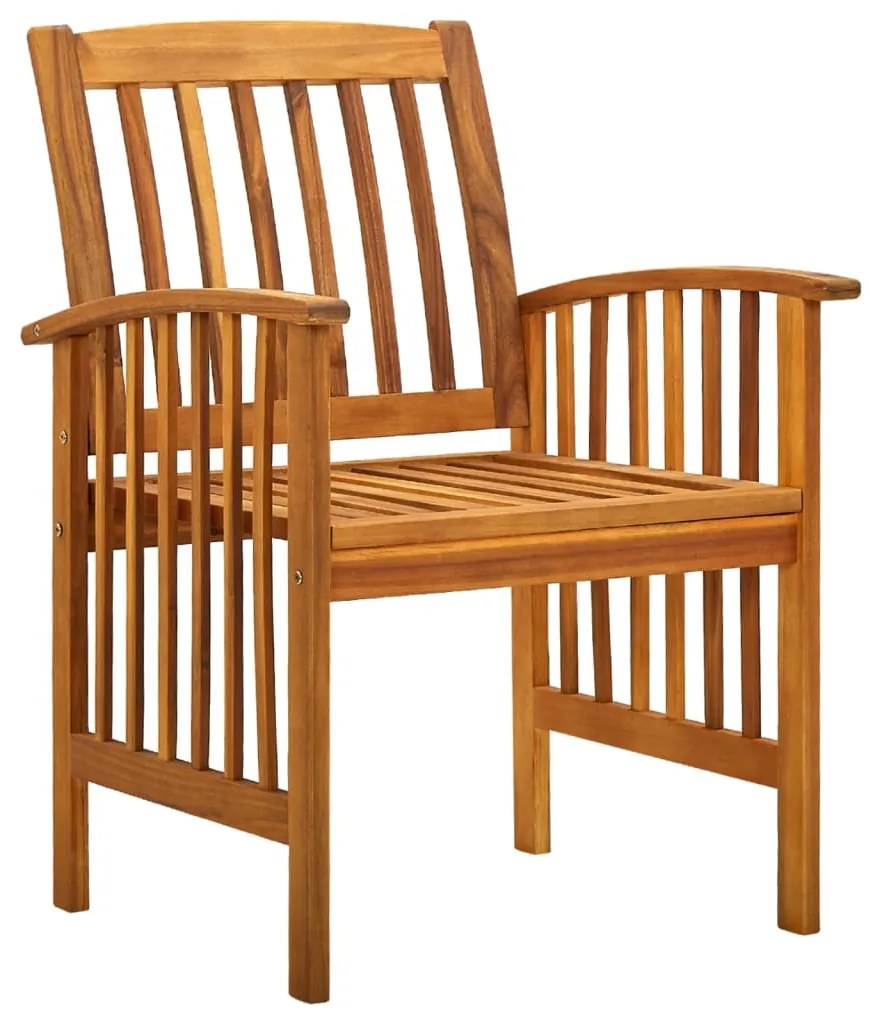 vidaXL Σετ Τραπεζαρίας Κήπου 7 τεμ. Μασίφ Ξύλο Ακακίας με Μαξιλάρια