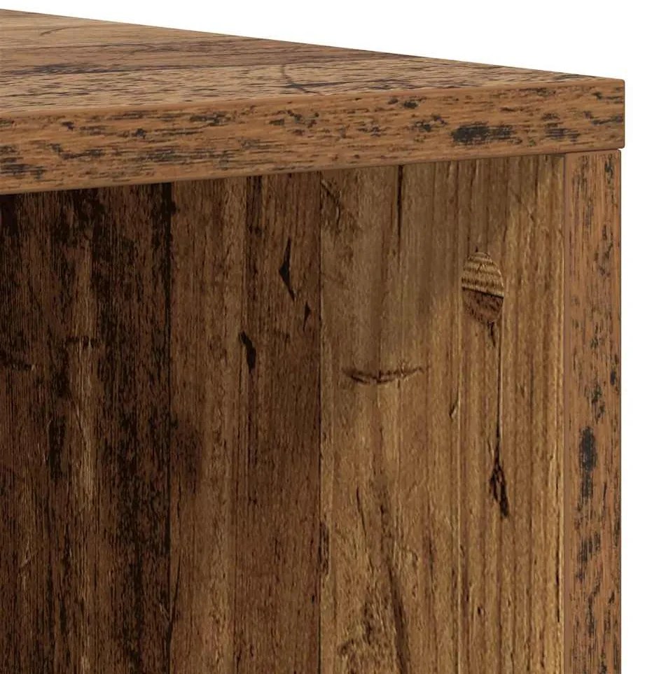 vidaXL Σετ επίπλου τηλεόρασης 4 pcs Παλαιό ξύλο 37 x 35 x 72 εκ.