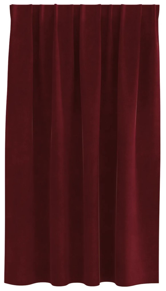 vidaXL Κουρτίνες με κουρτίνες 2 pcs Μπορντό 140 x 140 cm Βελούδο