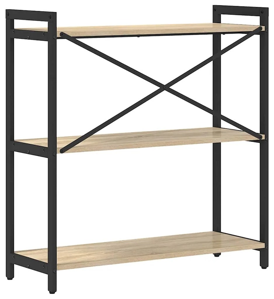 vidaXL Βιβλιοθήκη Sonoma Δρυς 80 x 30 x 83 εκ Επεξεργασμένο ξύλο