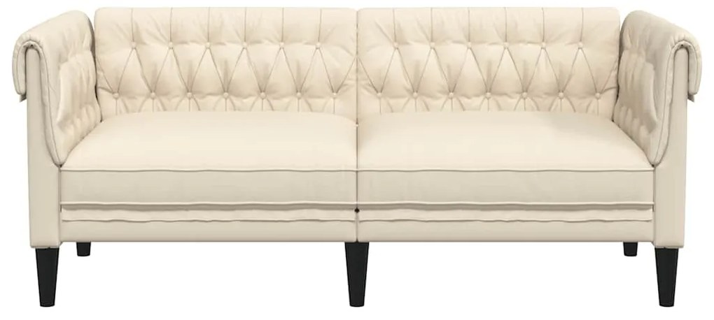 vidaXL Καναπές Διθέσιος Chesterfield Λινό