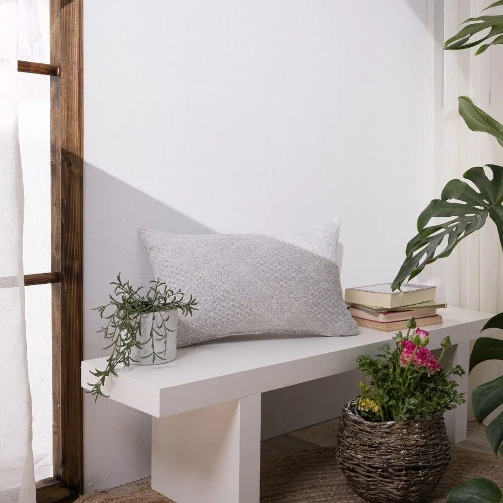 Μαξιλαροθήκη Διακοσμητική Treviso 04 Grey Teoran 30X50 Cotton-Polyester