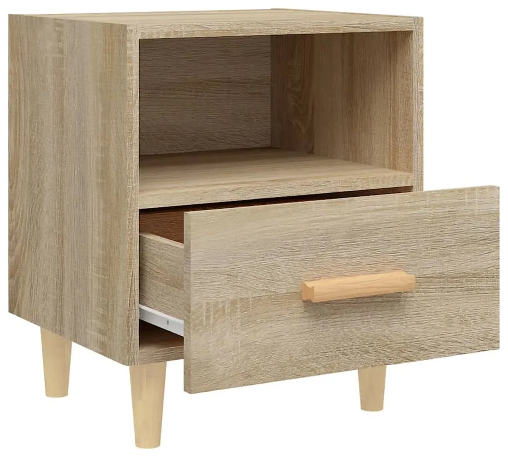 vidaXL Κομοδίνα 2 τεμ. Sonoma Δρυς 40 x 35 x 47 εκ.