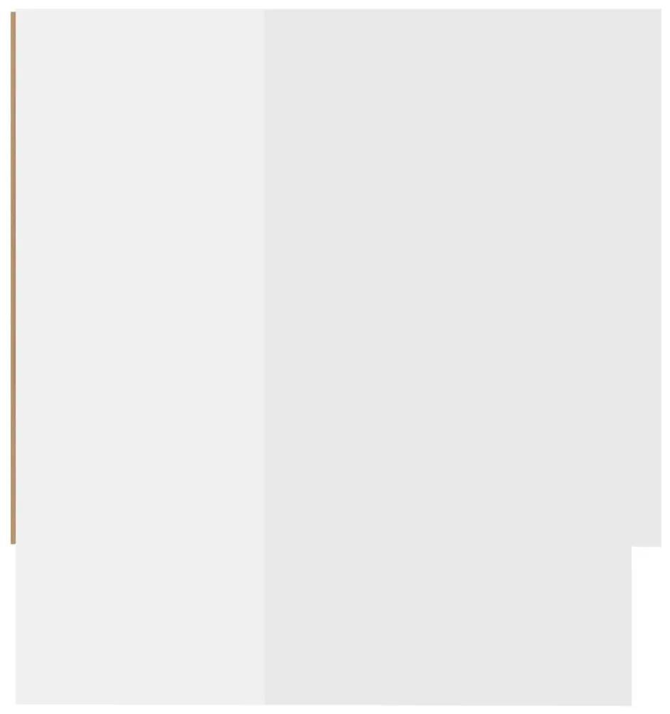 Ντουλάπα Γυαλιστερό Λευκό 100 x 32,5 x 35 εκ. από Μοριοσανίδα - Λευκό