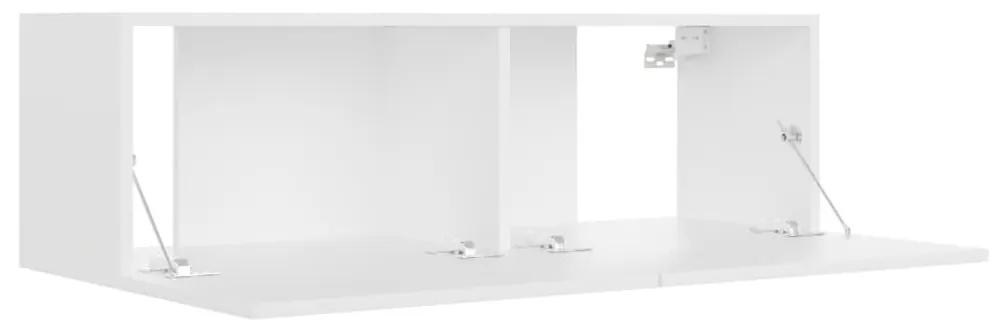 Έπιπλο Τηλεόρασης Λευκό 100 x 30 x 30 εκ. από Μοριοσανίδα - Λευκό