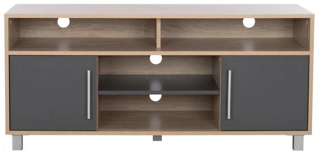 Έπιπλο Τηλεόρασης DANNA Μελαμίνη Sonama - Γκρί 120x40x54εκ. 120x40x55 εκ.