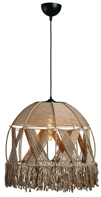 Arkolight Μοντέρνο Φωτιστικό Κρεμαστό Φ30xY120cm Μαύρο-Φυσικό 974-2/30