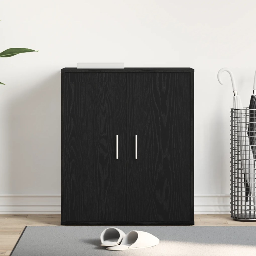 vidaXL Ντουλάπα για Παπούτσια σε Μαύρο Δρυς 60x35x70 εκ. από Επεξεργασμένο Ξύλο
