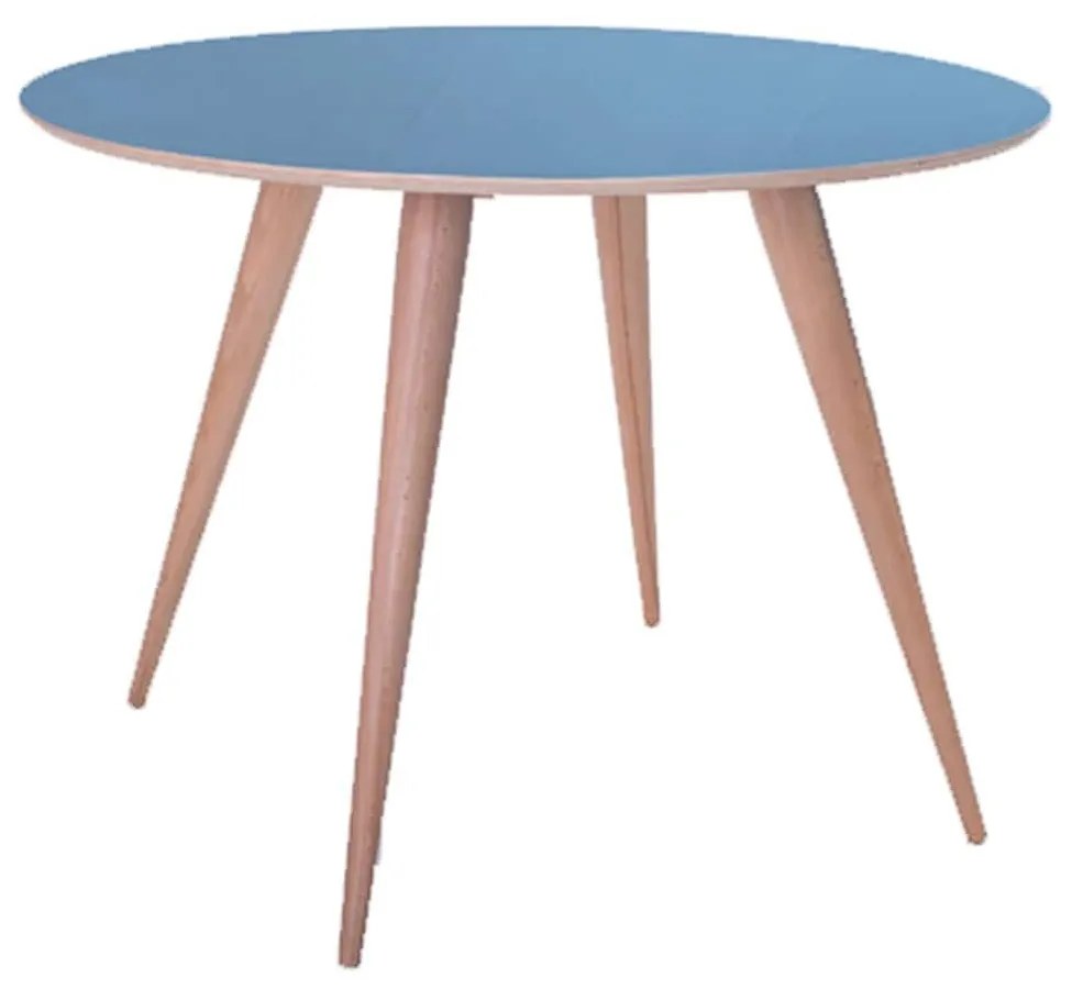 Τραπέζι Planet Round Blue Φ105X75 cm Ξύλο