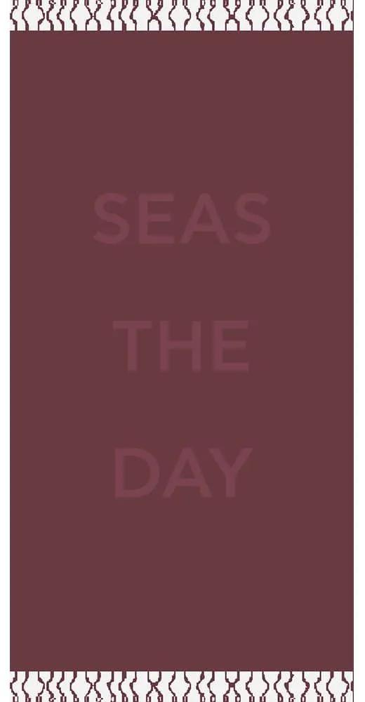 Πετσέτα Θαλάσσης Seas The Day Bordo Melinen Θαλάσσης 86x160cm 100% Βαμβάκι