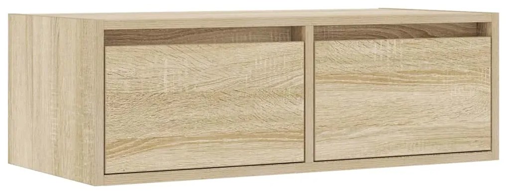 vidaXL ντουλάπι τηλεόρασης  με φώτα LED Sonoma Oak 75x35,5x25 cm