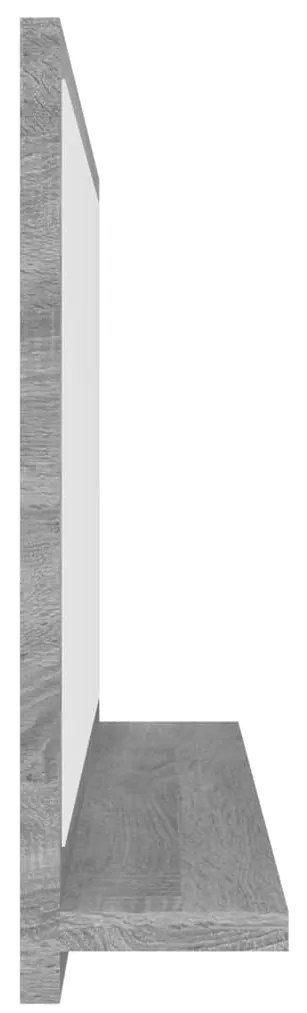 vidaXL Καθρέφτης Μπάνιου Γκρι Sonoma 40x10,5x37 εκ. Επεξεργασμένο Ξύλο