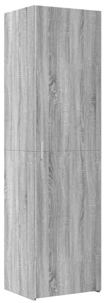 vidaXL Ντουλάπι Γκρι Sonoma 50x42,5x185 εκ. από Επεξεργασμένο Ξύλο