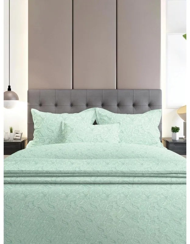 Σετ Σεντόνια Flannel 2040 Aqua Διπλά (200x260)