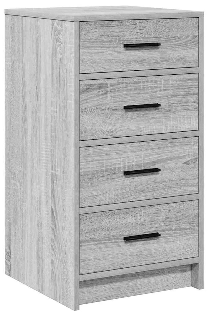 vidaXL Πλαϊνό γραφείο Γκρι sonoma 40 x 41 x 75 εκ Επεξεργασμένο ξύλο