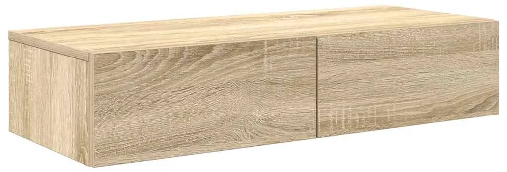 vidaXL Ράφι τοίχου με συρτάρια Sonoma Oak Κατασκευασμένο ξύλο