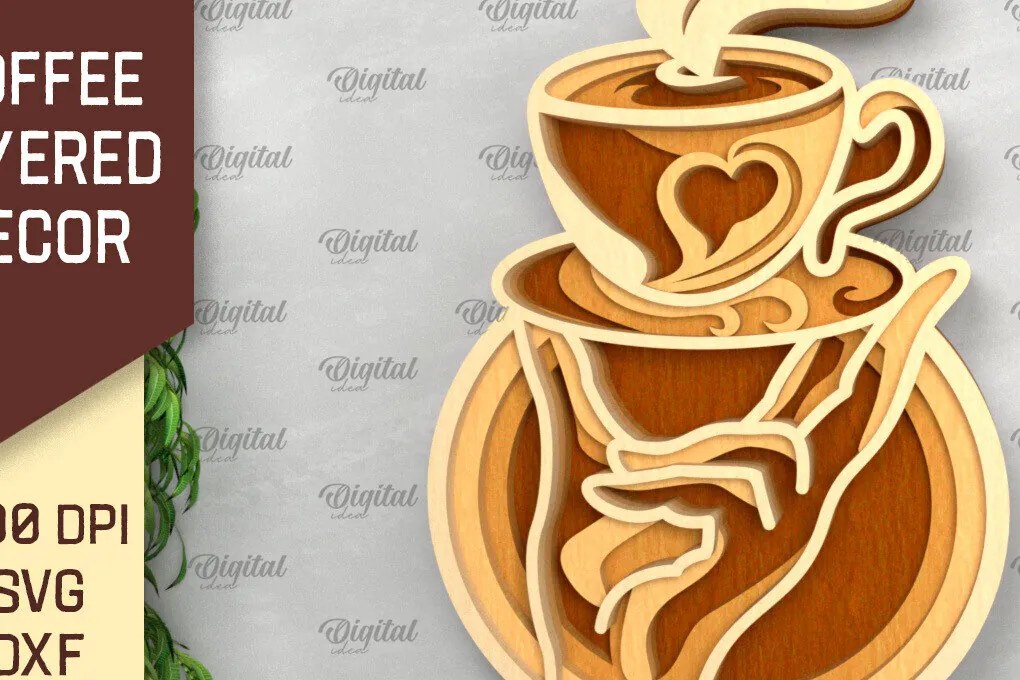 Intra απο ξύλο plywood 3mm-4mm πάχος - Διακόσμηση τοίχου με στρώσεις καφέ Δίασταση 30x20 cm INTRAFABR-99495764