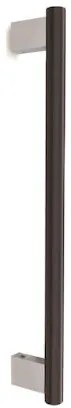 Convex 1167-600 Γυαλισμένο Inox-Ματ Μαύρο Λαβή Εξώθυρας (Ζεύγος)