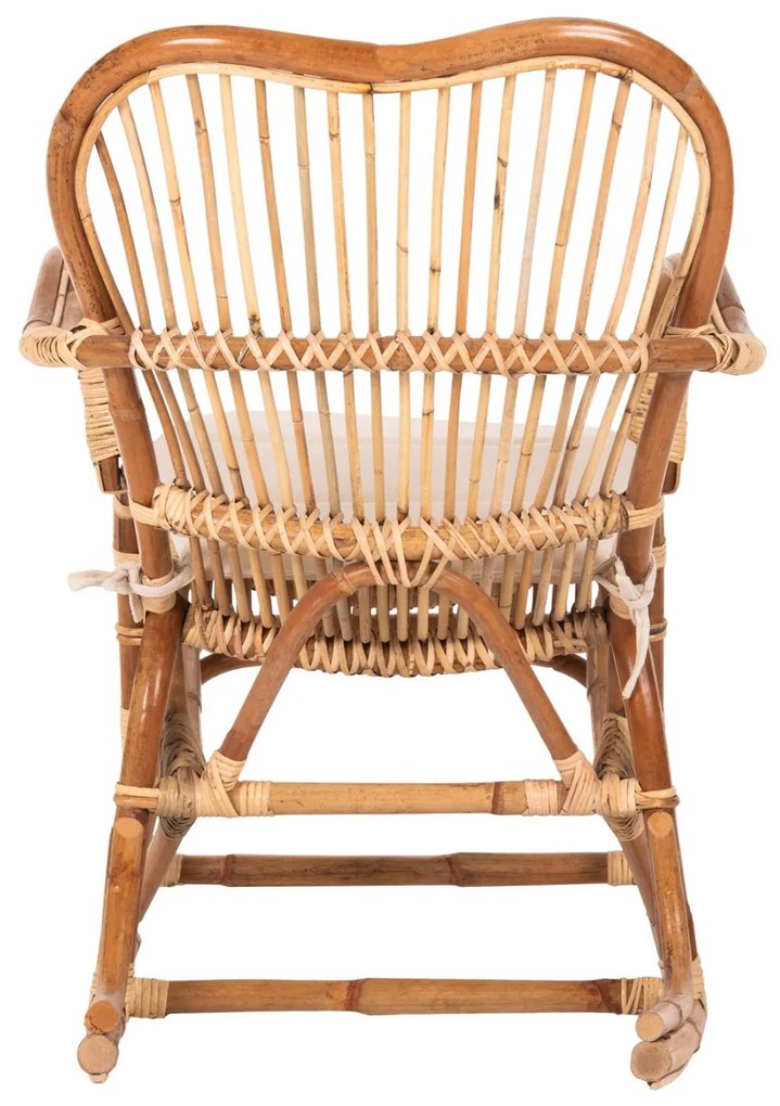 Καρέκλα - Πολυθρόνα SANTA FE C9343 Κουνιστή Rattan με Μαξιλάρι 60x103x90Υ εκ. 60x103x90 εκ.