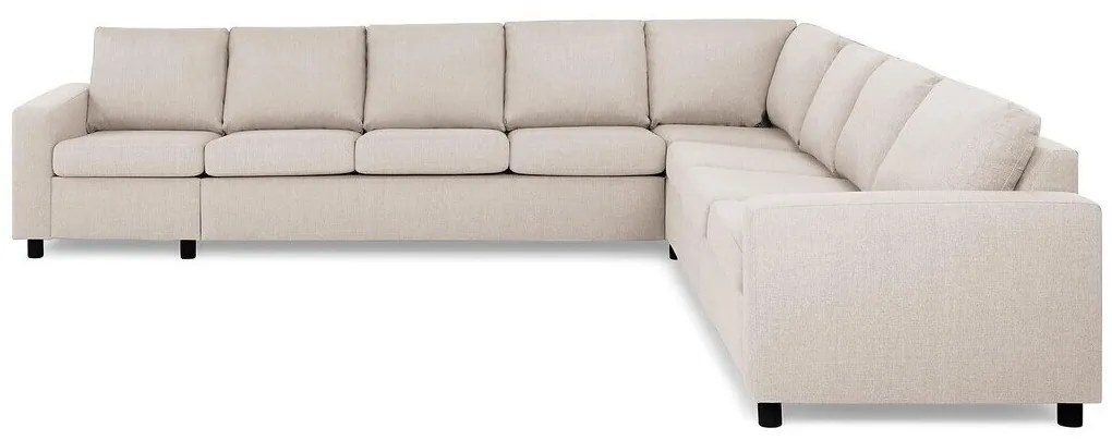Γωνιακός Καναπές Scandinavian Choice C158, Ανοιχτό καφέ, 345x285x86cm