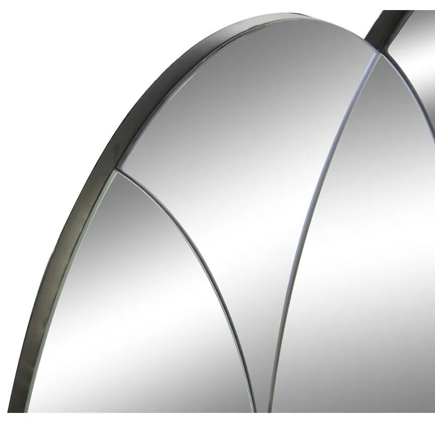 Τοίχο καθρέφτη DKD Home Decor Μαύρο Σύγχρονη Κύκλους 120 x 2 x 80 cm