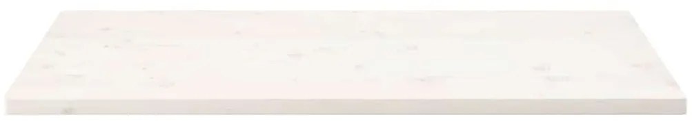 vidaXL Επιφάνεια Τραπεζιού Ορθογ. Λευκή 100x50x2,5 εκ. από Μασίφ Πεύκο