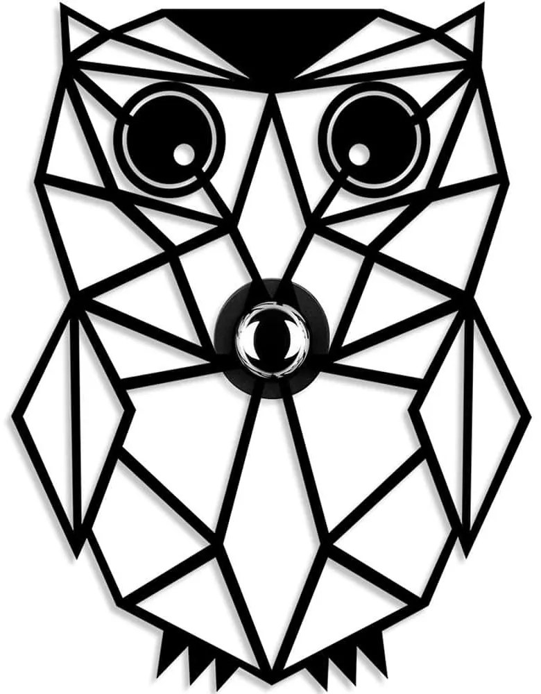 Διακοσμητικό Φωτιστικό Τοίχου Owl 526SHD1172 39x9x49cm 1xE27 40W Black Opviq