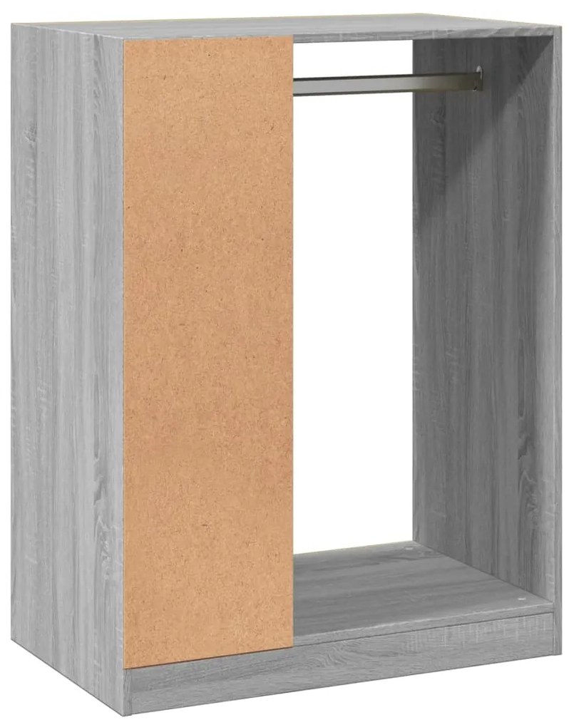 vidaXL Ντουλάπα Γκρι Sonoma 77x48x102 εκ. από Επεξεργασμένο Ξύλο