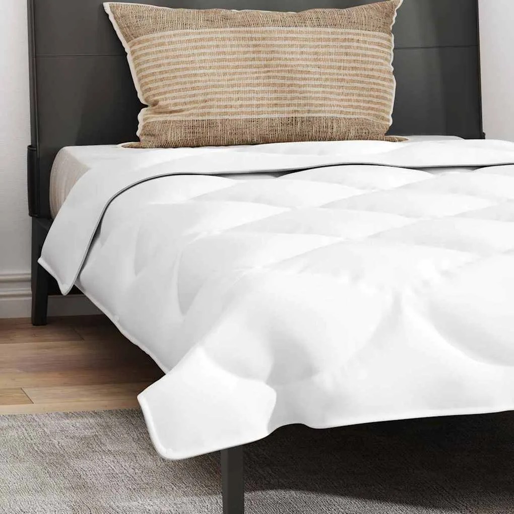 vidaXL Διπλό με Μαξιλάρι 2 pcs Λευκό 140 x 200 cm Μικροΐνες