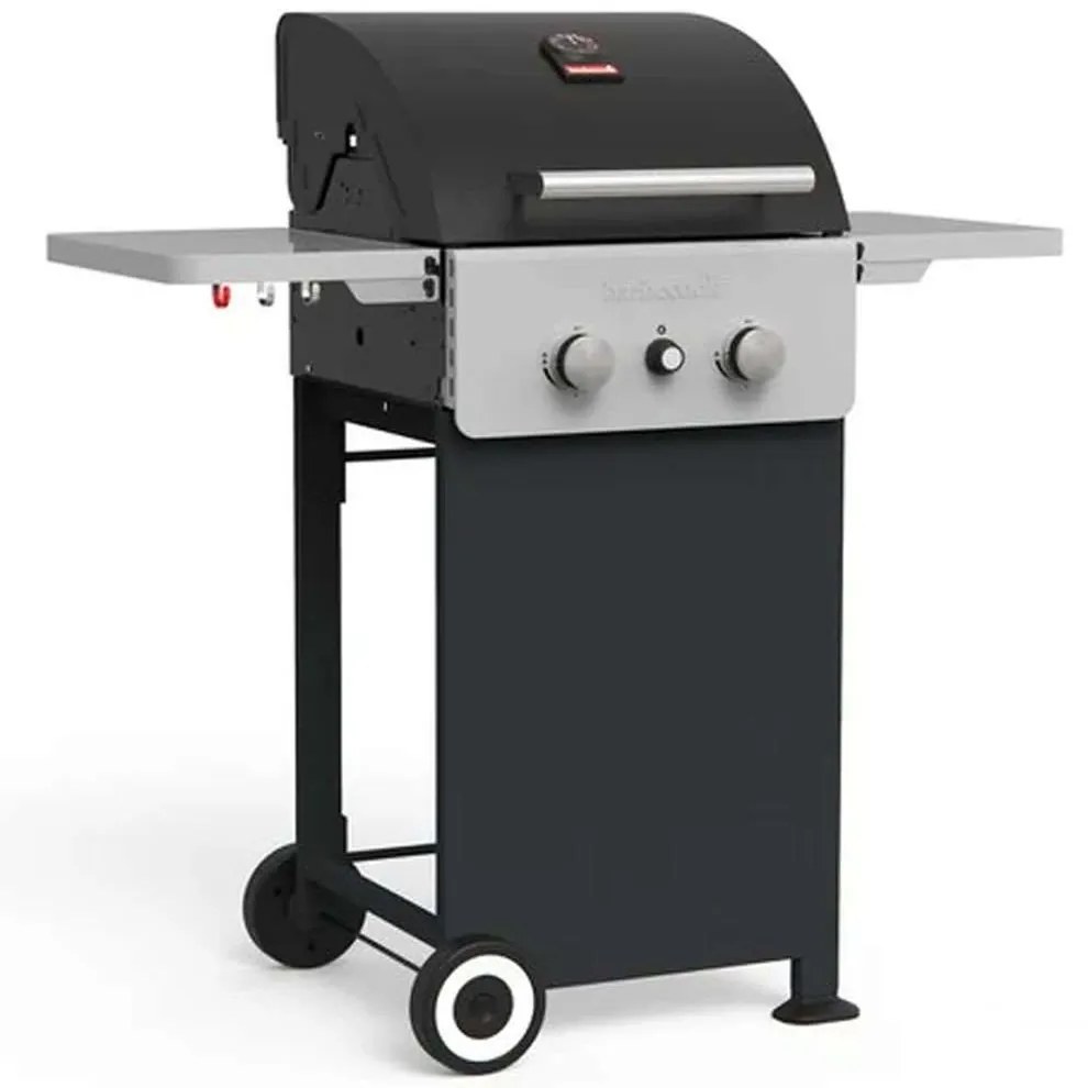 Ψησταριά Υγραερίου 2 Καυστήρων Spring BC-GAS-2009 111x55x115cm Inox-Black Barbecook Steel,Aluminum