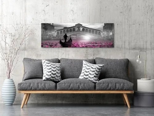 Πίνακας - Magic Venice (1 Part) Narrow Grey - 120x40