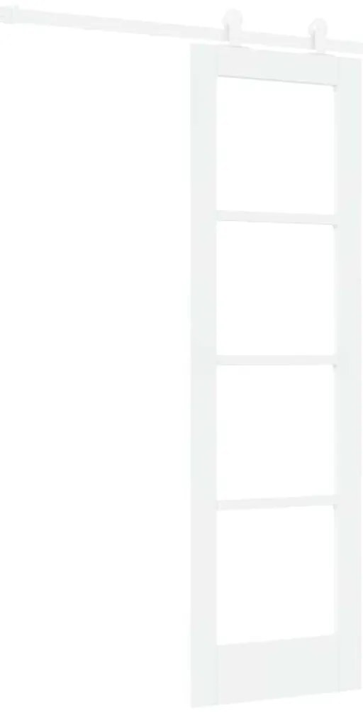 vidaXL Συρόμενη Πόρτα ORKDAL Λευκό 61 x 198.5 εκ. Ξύλο και μέταλλο