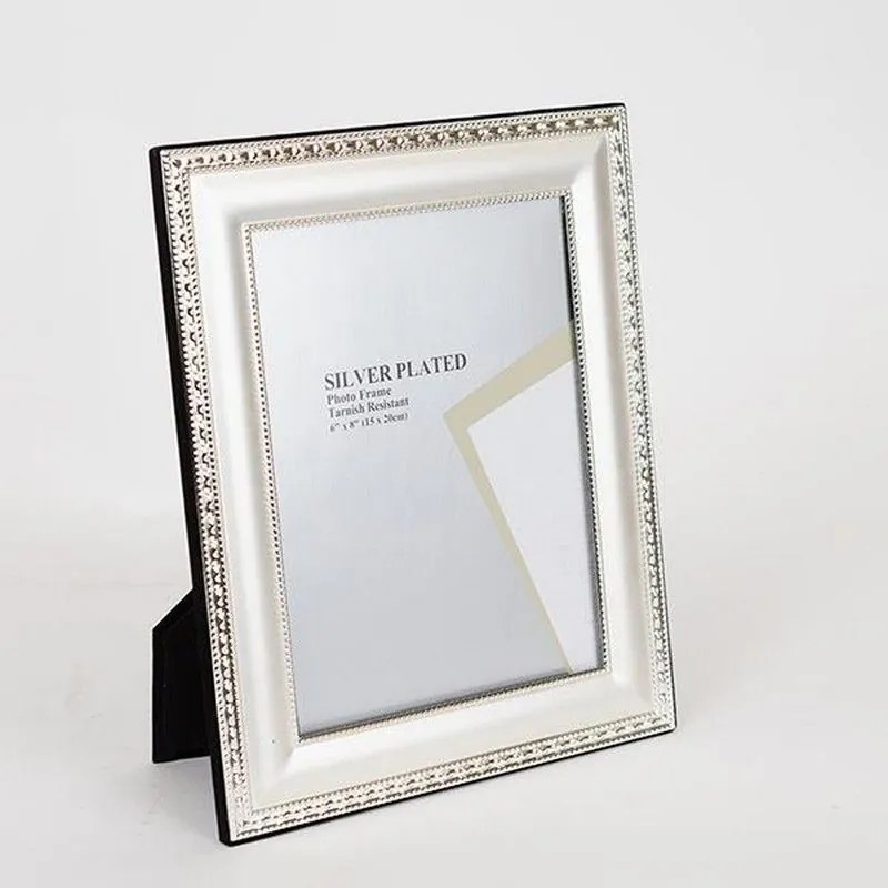 Κορνίζα Μεταλλική Επάργυρη 756-10028 15x20cm Silver Estheti Home Metal