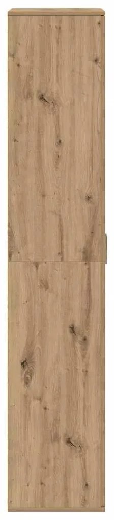 vidaXL Υψηλόμπαρο artisan δρυς 70 x 35 x 180 εκ. Επεξεργασμένο ξύλο