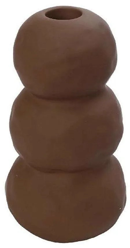 Κηροπήγιο Κεραμικό KLA322K4 8,3x16,5cm Brown Espiel Κεραμικό