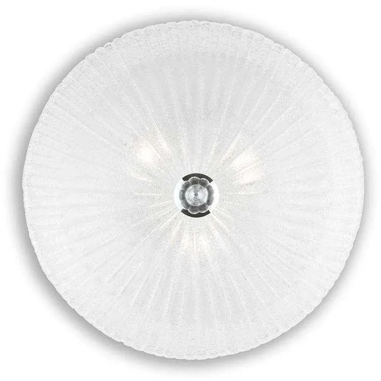 Φωτιστικό Οροφής-Πλαφονιέρα Shell 008608 40x12cm 3xE27 60W Clear Ideal Lux