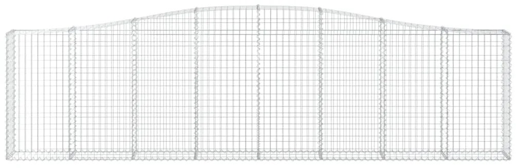 vidaXL Συρματοκιβώτια Τοξωτά 3 τεμ. 400x30x100/120 εκ. Γαλβαν. Ατσάλι
