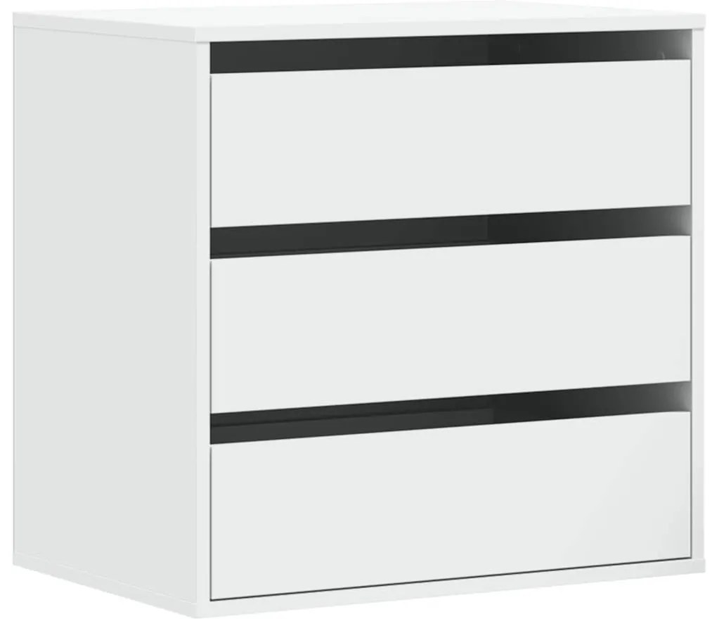 vidaXL Συρταριέρα Γωανική Λευκή 60x41x58 εκ. από Επεξεργασμένο Ξύλο