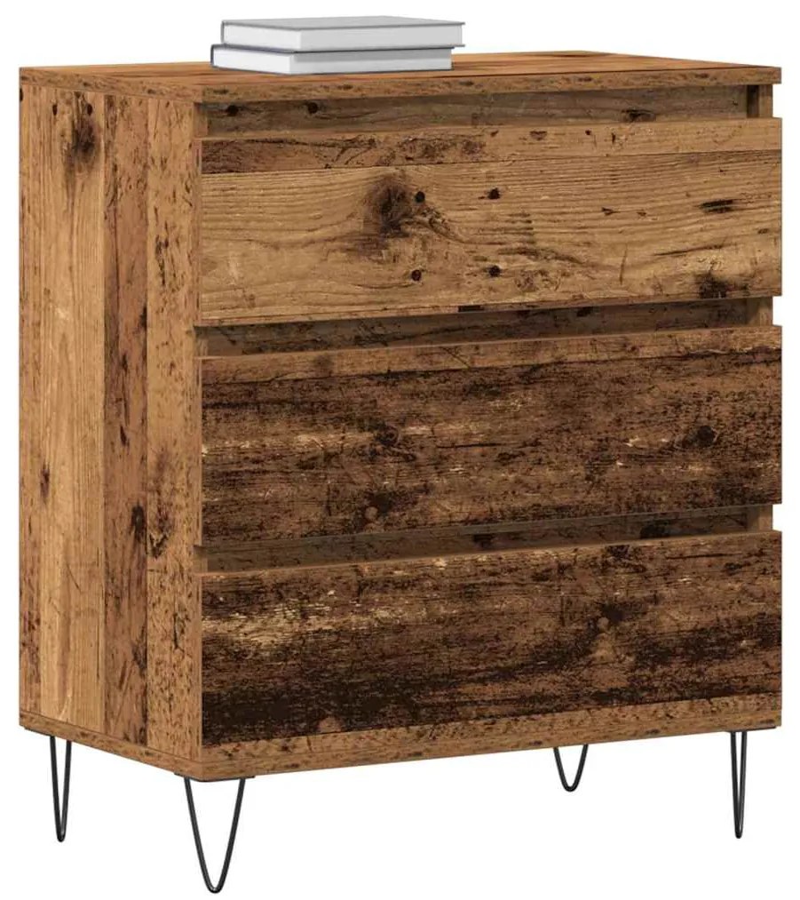 vidaXL Πλαϊνό γραφείο Παλαιό ξύλο 60 x 35 x 70 cm Επεξεργασμένο ξύλο