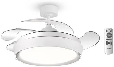 BRUNO BRN-0227 Ανεμιστήρας οροφής με LED φως, AC 82W, 42", O107x47εκ., λευκός