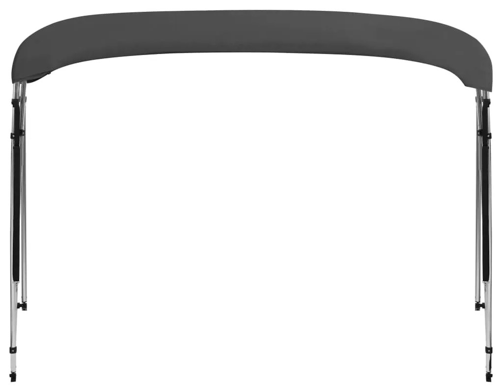 vidaXL Τέντα Σκάφους με 4 Αψίδες Ανθρακί 243x(230-244)x137  εκ.