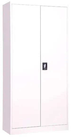 Nextdeco ντουλάπα λευκή με 4 ράφια - κλειδαριά μεταλλική δίφυλλη Υ185x90x40εκ.  τμχ.