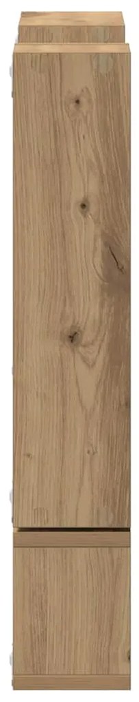 vidaXL Κύβος Τοίχου artisan δρυς 96 x 12 x 64 εκ. Επεξεργασμένο ξύλο