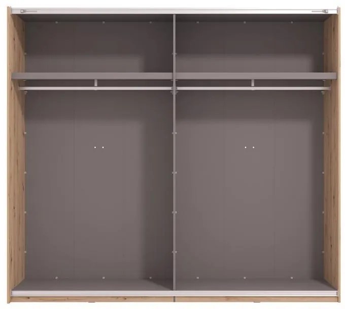Ντουλάπα Συρόμενη GARD 245 Δίφυλλη Artisan 245x61x218εκ. 245x61x218 εκ.