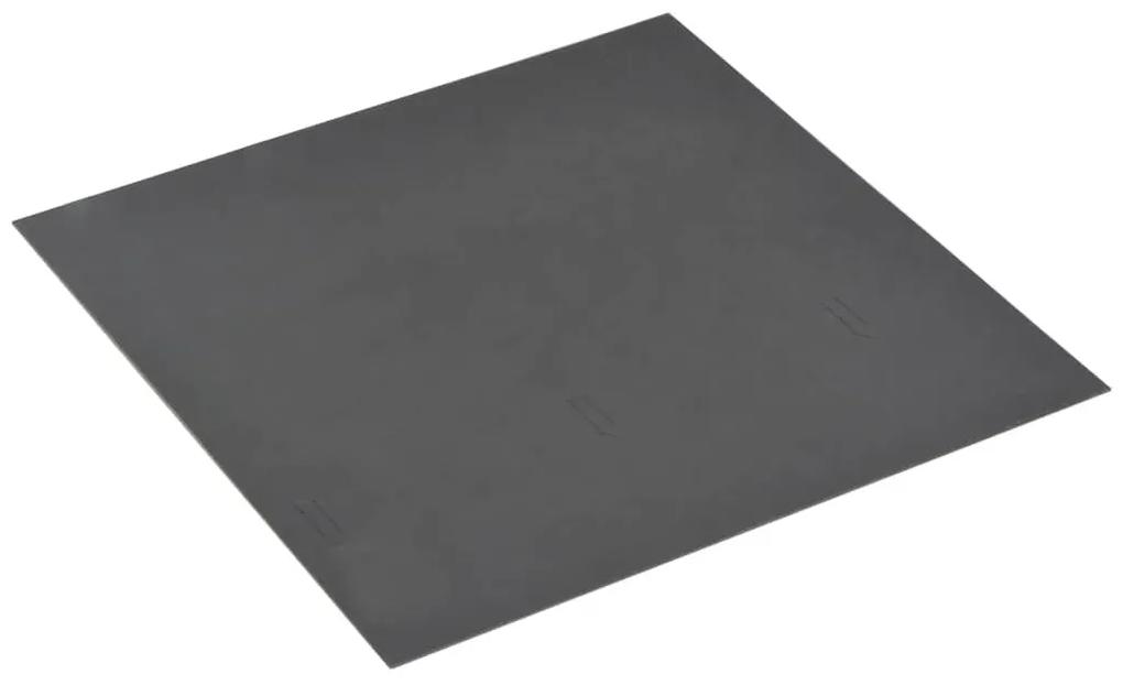 Δάπεδο Αυτοκόλλητο Μαύρο με Σχέδιο 20 τεμ. 1,86 μ² από PVC - Μαύρο