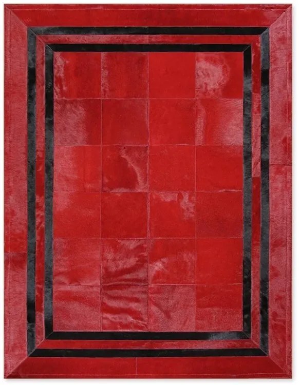 Χειμερινό χαλί Tapicap Skin Rug 085-012 Red Black 170 x 240