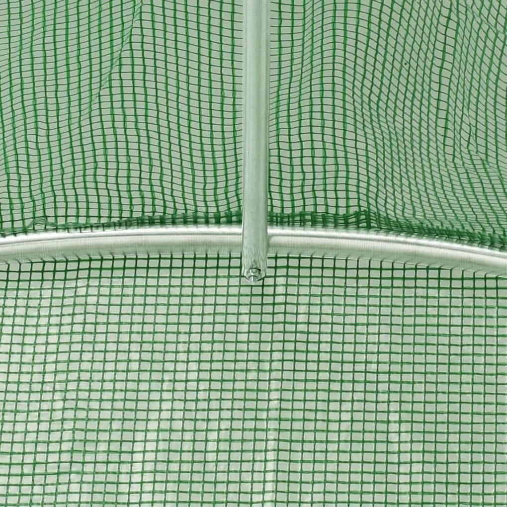 Θερμοκήπιο με Ατσάλινο Πλαίσιο Πράσινο 36 μ² 18 x 2 x 2 μ. - Πράσινο