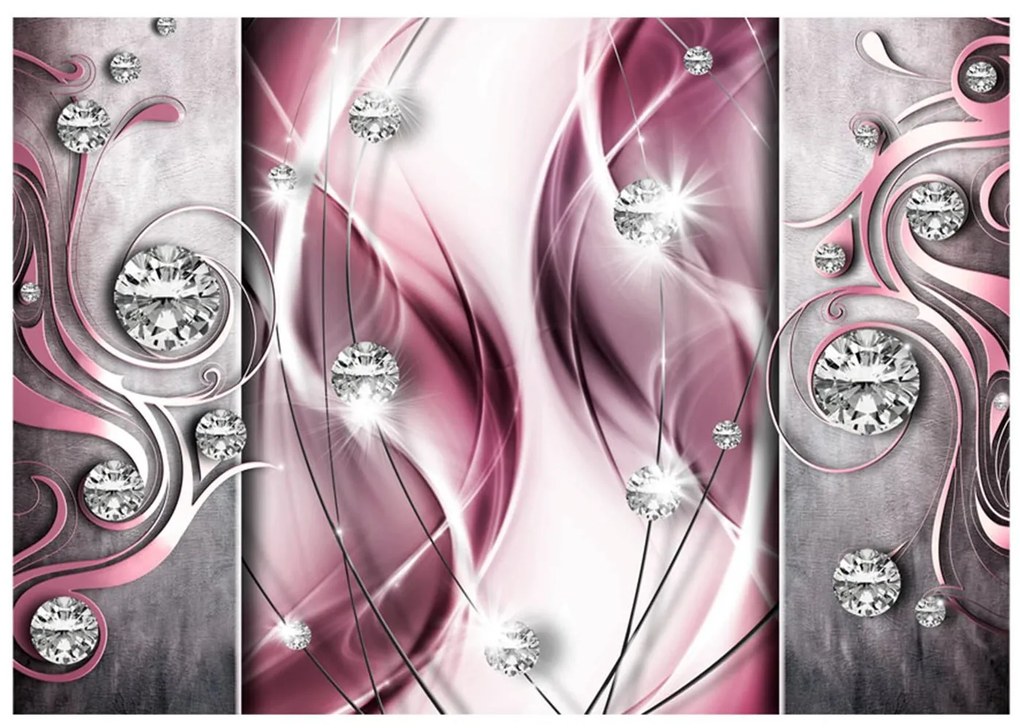 Φωτοταπετσαρία - Pink and Diamonds 100x70